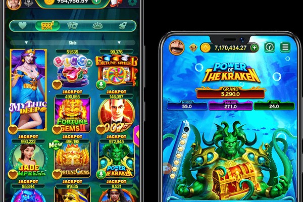 Hình ảnh máy đánh bạc với biểu tượng jackpot và tiền xu tại 123b casino